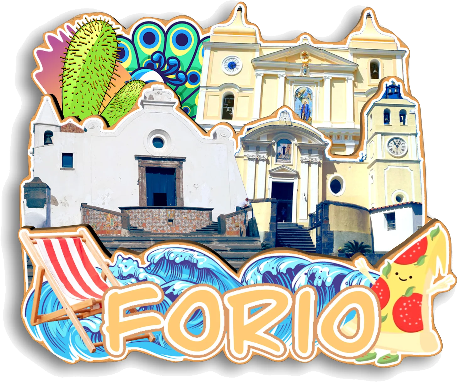 Gubbio cortona Capri Lampedusa e Linosa Tivoli Forio Val Gardena Volterra Malcesine Italy Fridge Magnet Travel Souvenir Gift