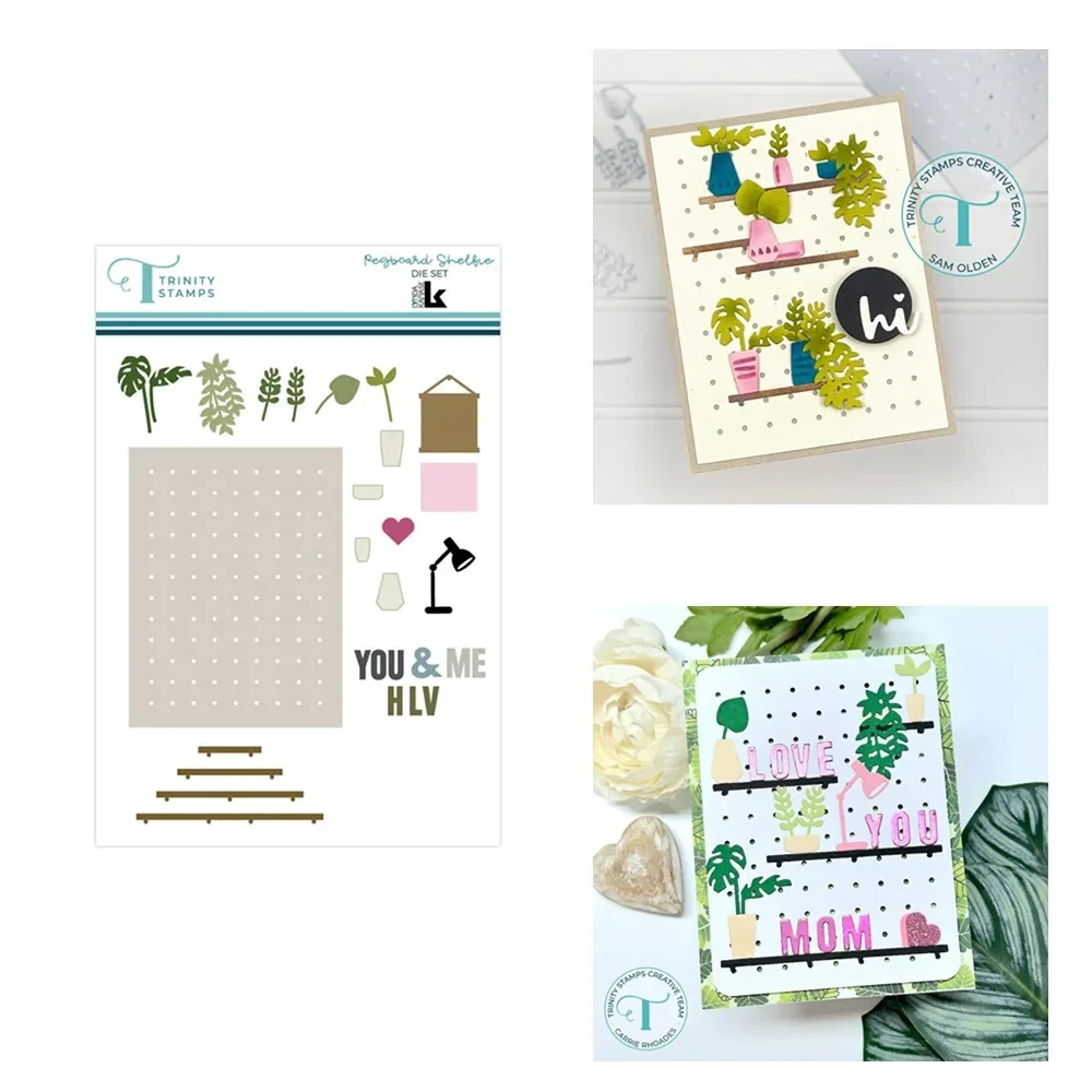 

Pegboard Shelfie Cutting Frame dies 2024 New Templates DIY Scrapbooking Paper Making Crafts Cuts