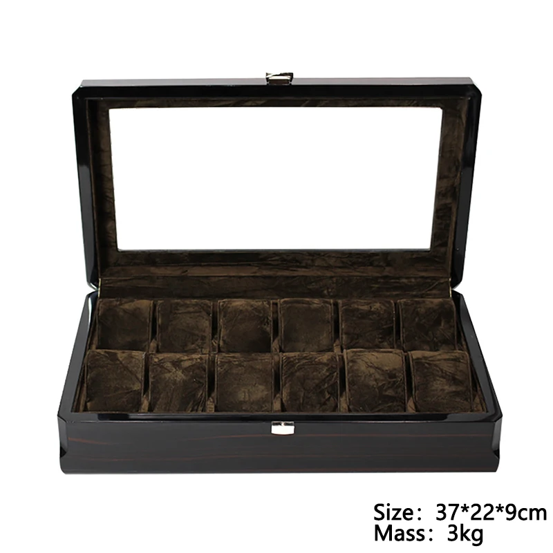12 Digit Multi Position Watch Case Storage Box Packing Cases High-grade Baking Paint Grain Jewelry Display Box Watch Organizer 