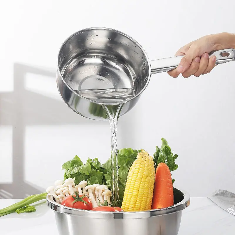 Stainless Steel Ladle Food Grade Thickened Ladle Household Kitchen Water Scoop