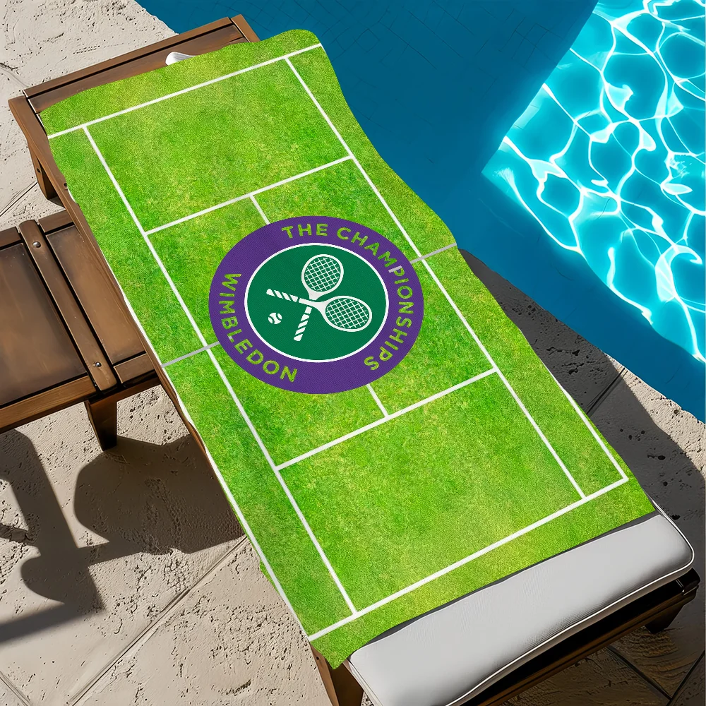 Wimbledon Großes Mikrofaser Strandhandtuch Weich Schnelltrocknend_voghion.com