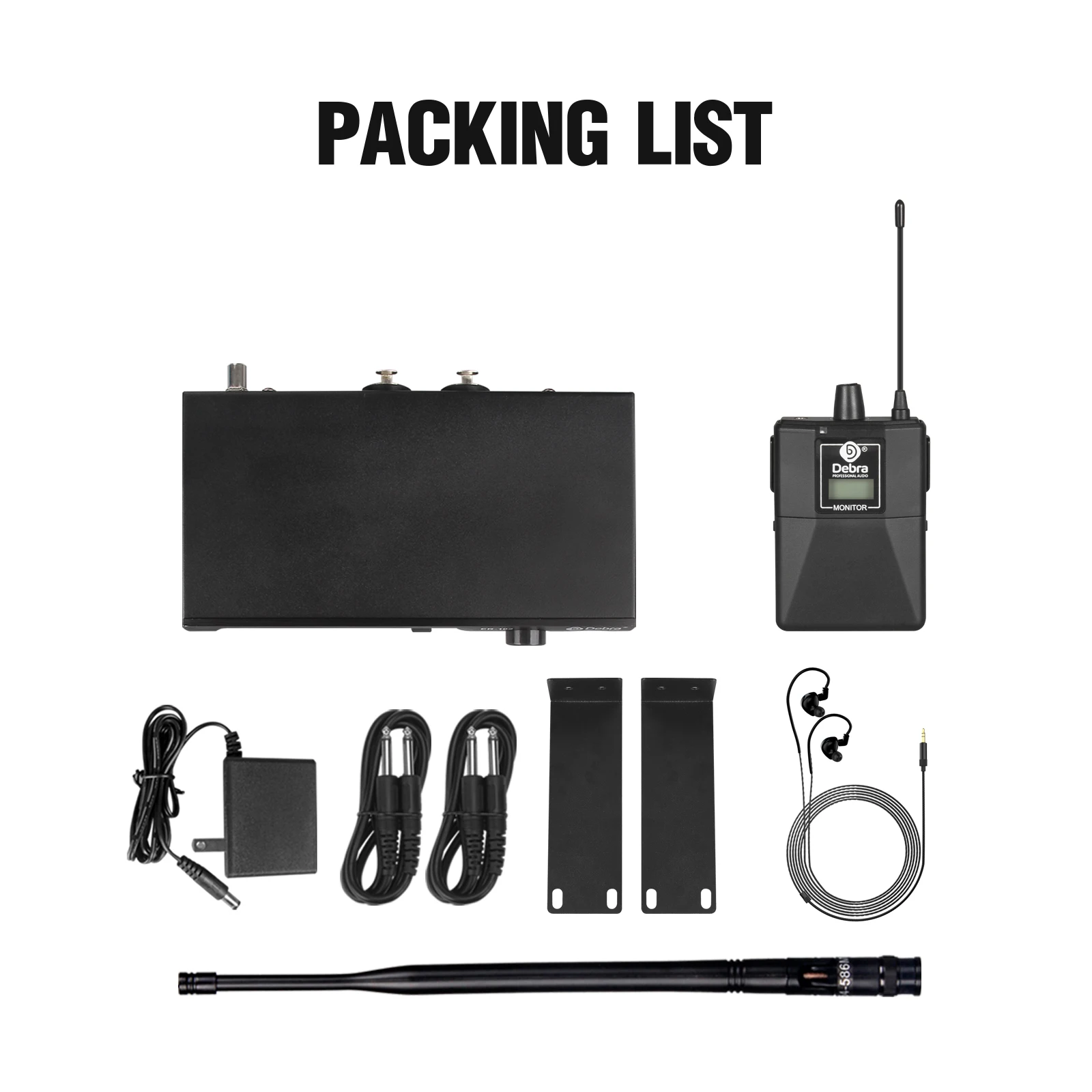 Debra ER-102 UHF Wireless In-Ear Monitoring System with Bluetooth 5.0 for Record
