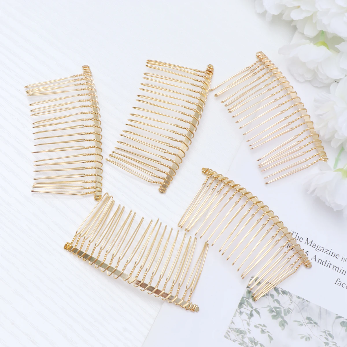 5pcs 헤어 클립 여성 액세서리 여성을위한 두꺼운 MetalInserted 헤어 ..