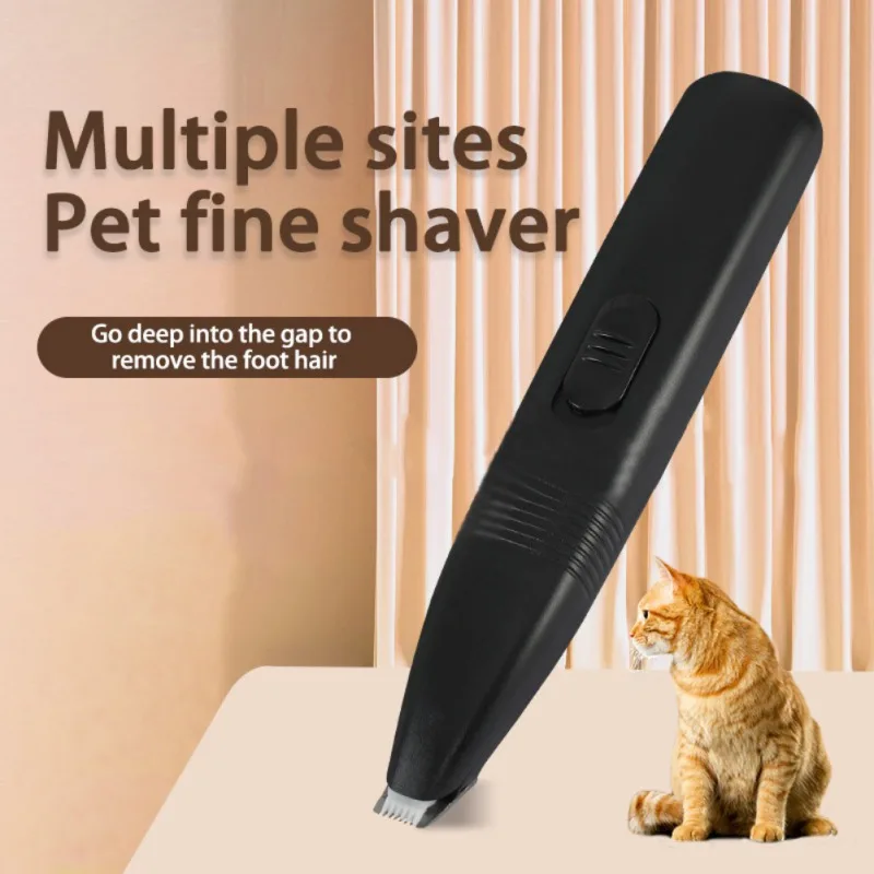 AAA Battery Powered Pet Hair Trimmer for Dogs Cats Pet Hair Clipper Grooming Kit Cats Pets Foot Clipper Grooming