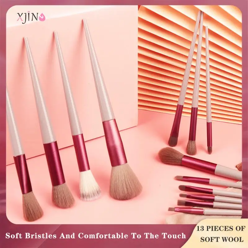 Xjing Soft Fluffy Makeup Brushes Set For Cosmetics Foundation Blush