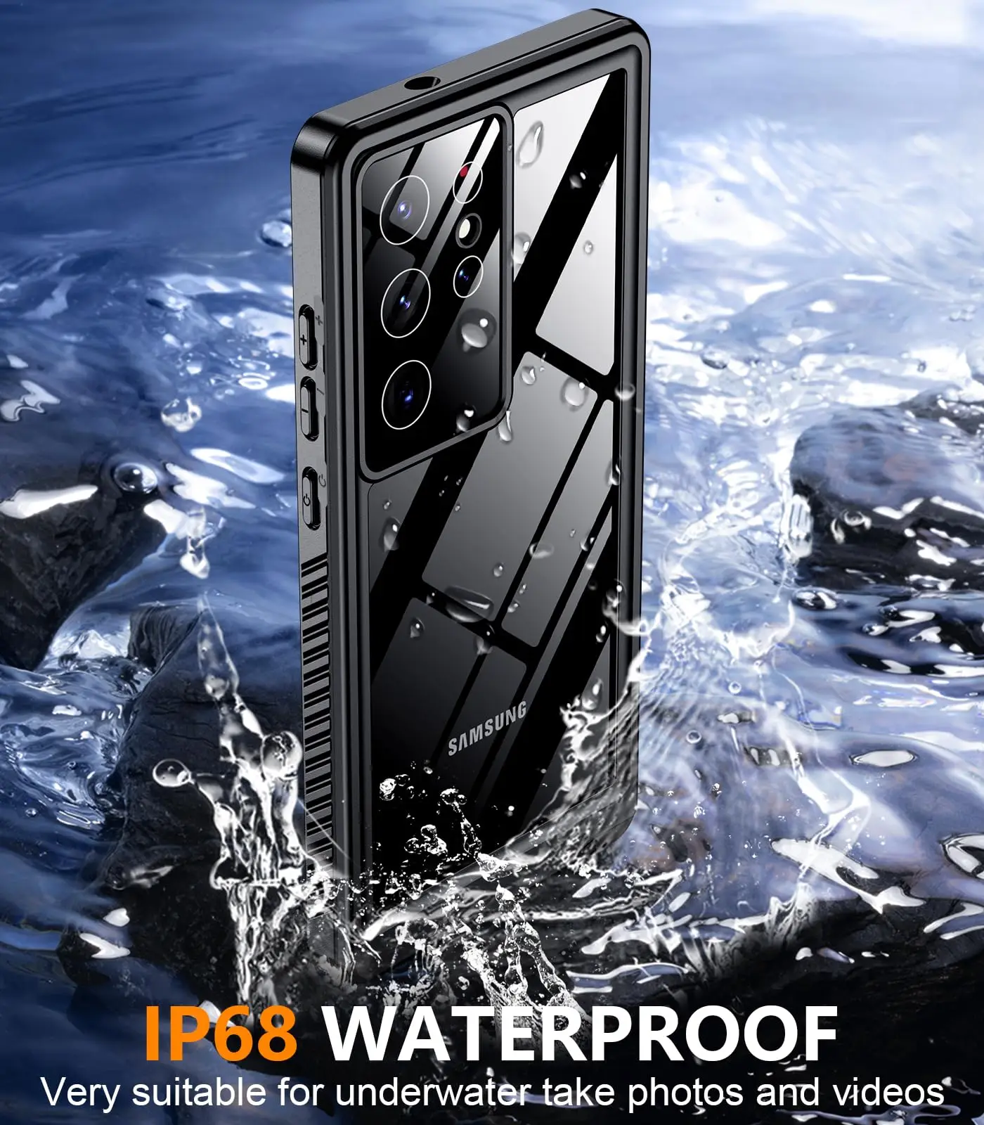 Ultimate Waterproof Shockproof Phone Case - Solid Color Protective Cover