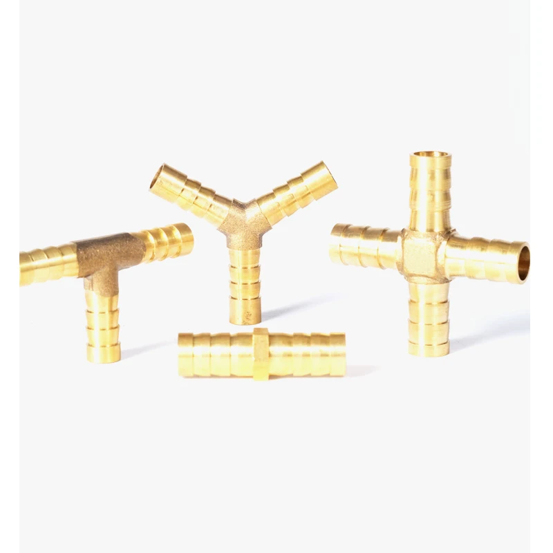 T X Y U Type Brass 4mm 6mm 8mm 10mm 12mm Splicer Pipe Fitting Hose Barb Copper Barbed Connector Joint Coupler Adapter pipe fitting water pipe fitting hose pipe fitting