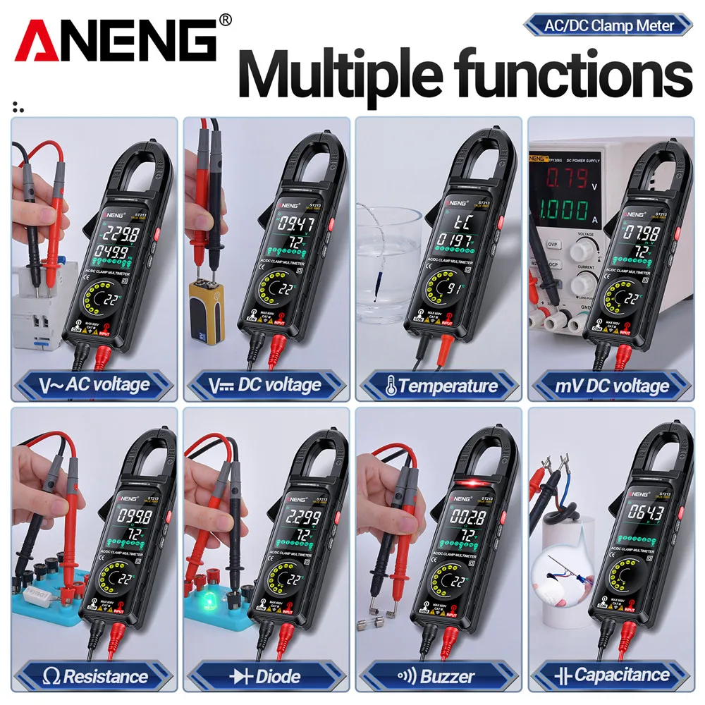 ANENG Ʈ  Ŭ 跮, DC/AC Ƽ   ũ,  ũ ÷,  ׽Ʈ , ST213