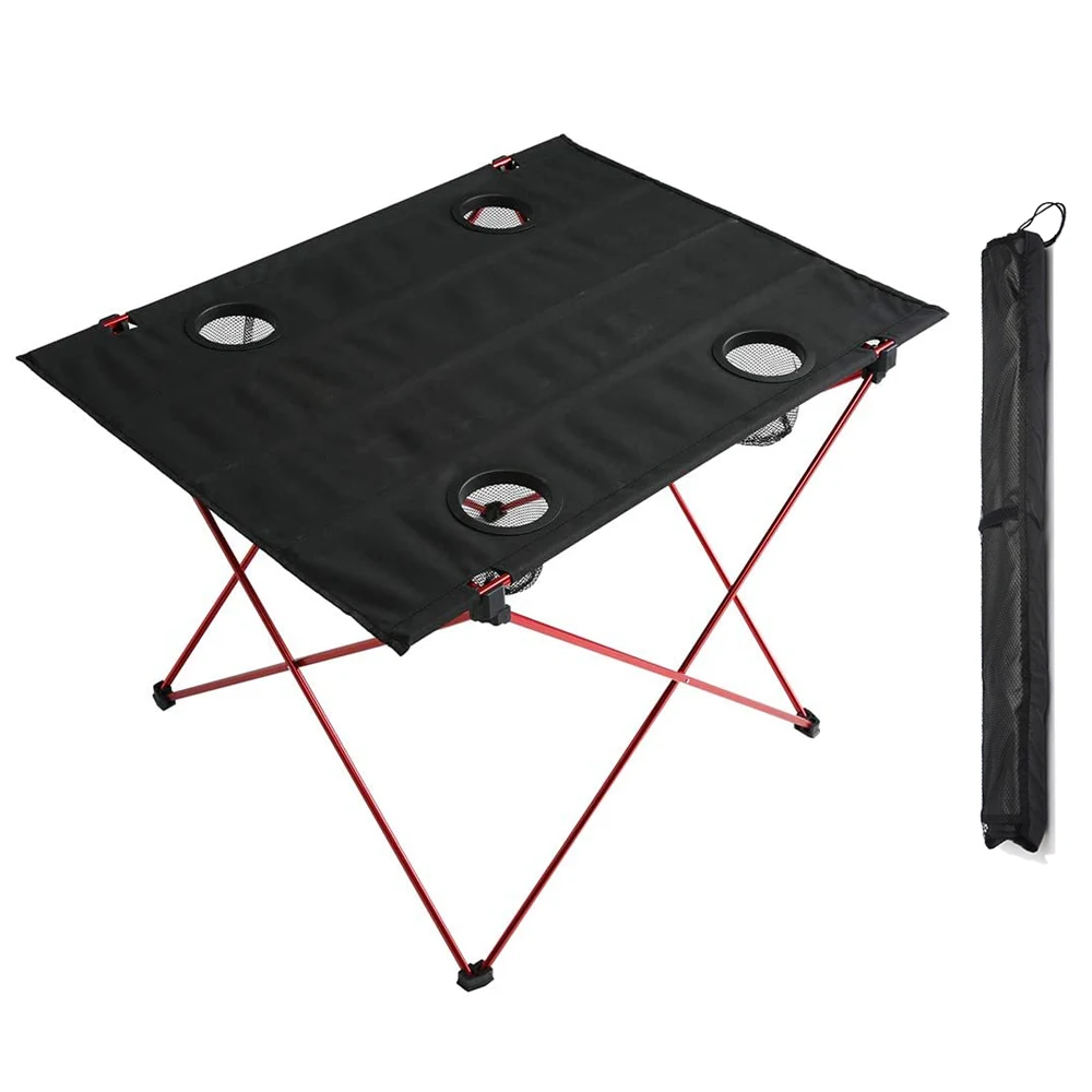 HooRu Folding Outdoor Table Portable Lightweight Desk with Carry Bag Camping Picnic Fishing Beach Hiking Furniture foldable table