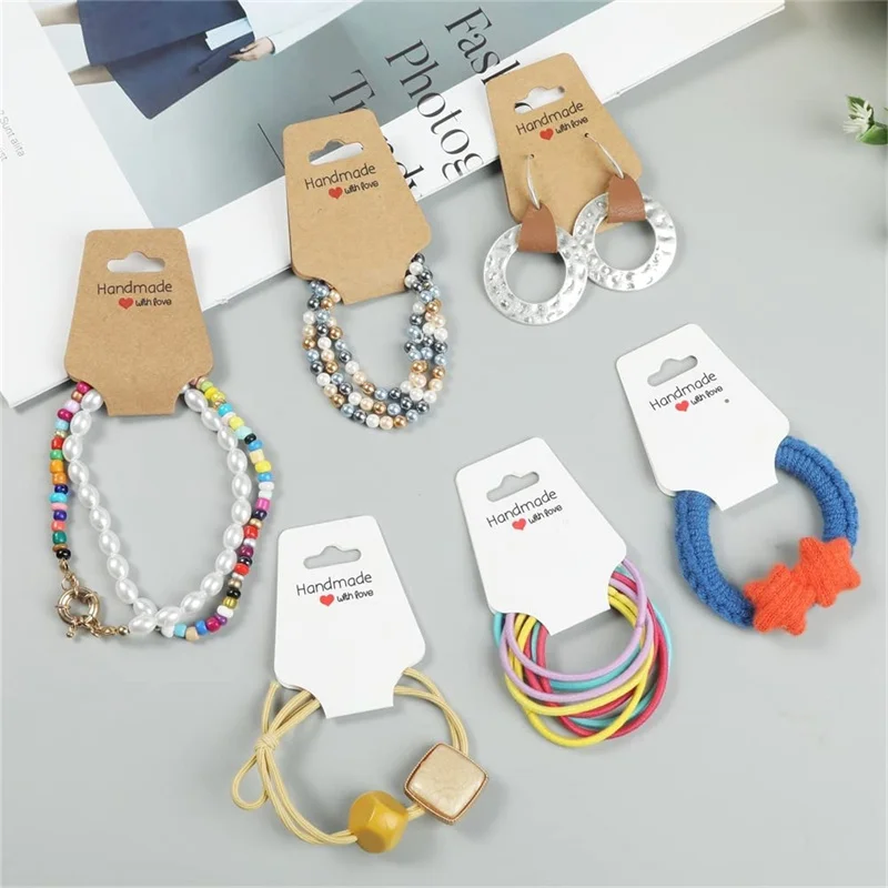 50 stuks oorbel displaykaarten karton voor doe-het-zelf sieraden houder verkopen organisator kleine bedrijven etiketten verpakkingsmateriaal levering  36