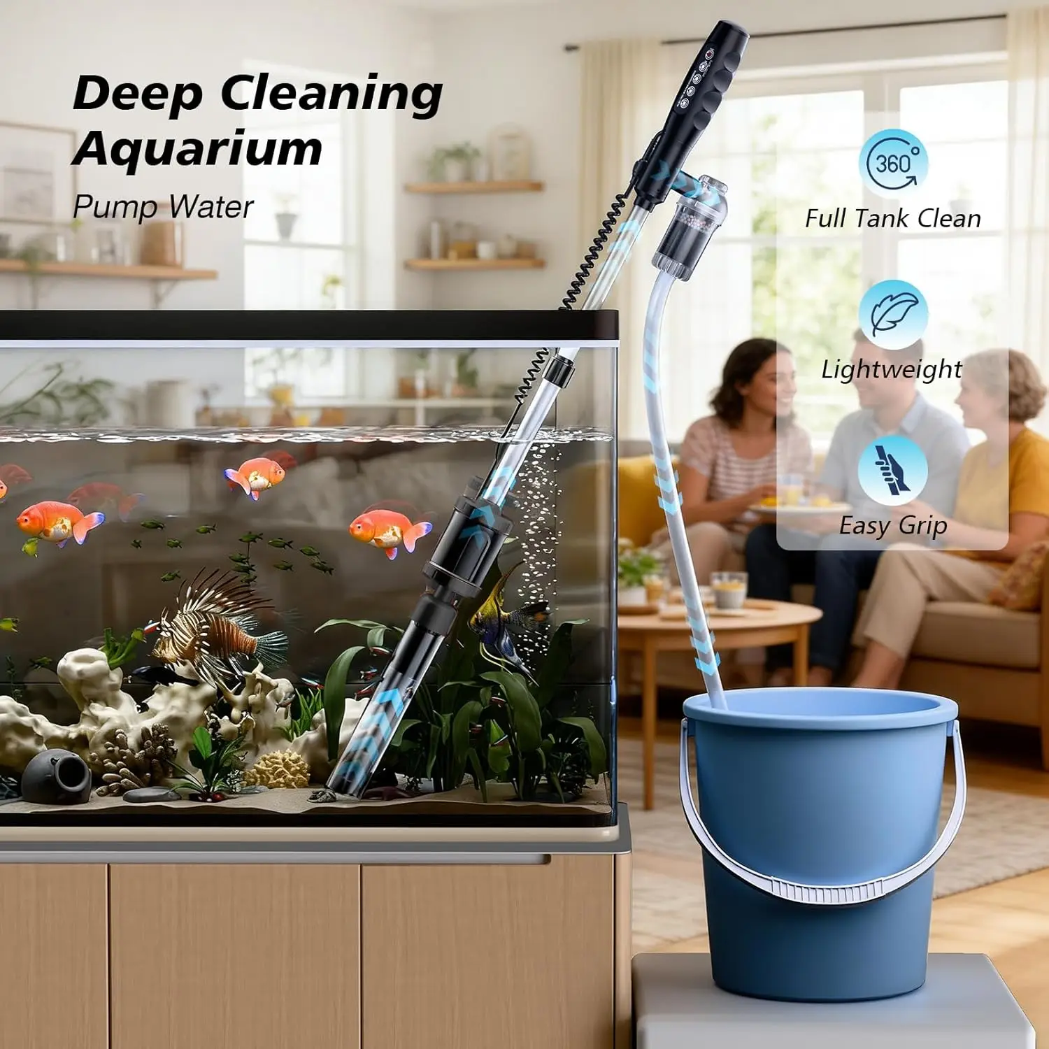 8-in-1 Electric Gravel Cleaner 6