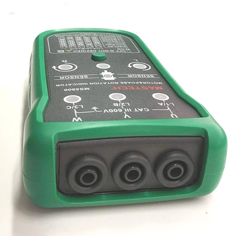 Mastech MS5900 3 Motor Meter Sequence Tester Digital Tecrep Non-contact Rotary Field Indicator LCD Handheld Portable Multimetro