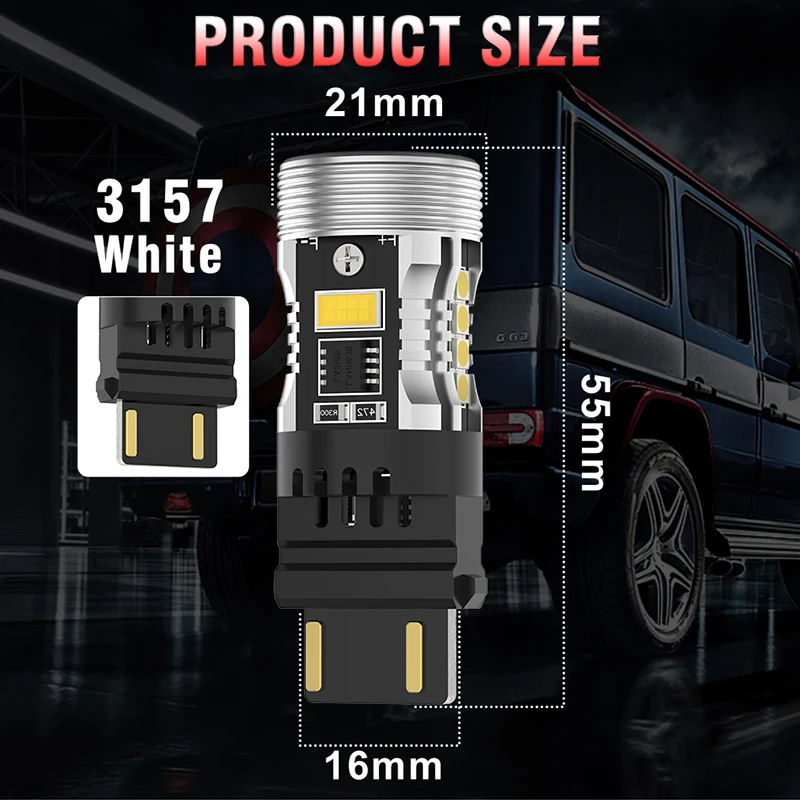 LED    õ, 2x T20 T25 LED 1156 BA15S BAU15S PY21W 1157 BAY15D P21/5W R5W 7440/7443 W21W P21/5W 3157/3156, 12