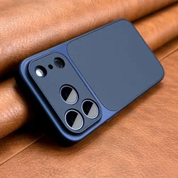 Luxurious Retro Orange Phone Case with Soft - Sided Hard Shell - iPhone 15 Pro (Dark Blue)