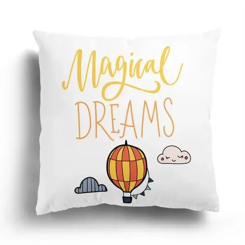 thumbnail image 1 of Funda de almohada para sofá con dibujos de niños, color gris y blanco, sencilla, para decoración del hogar y la sala de estar, 1 of 5