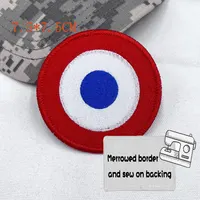 Вышитая нашивка на липучке с вышивкой французских ВВС, пришить военный значок с вышивкой — изображение 3