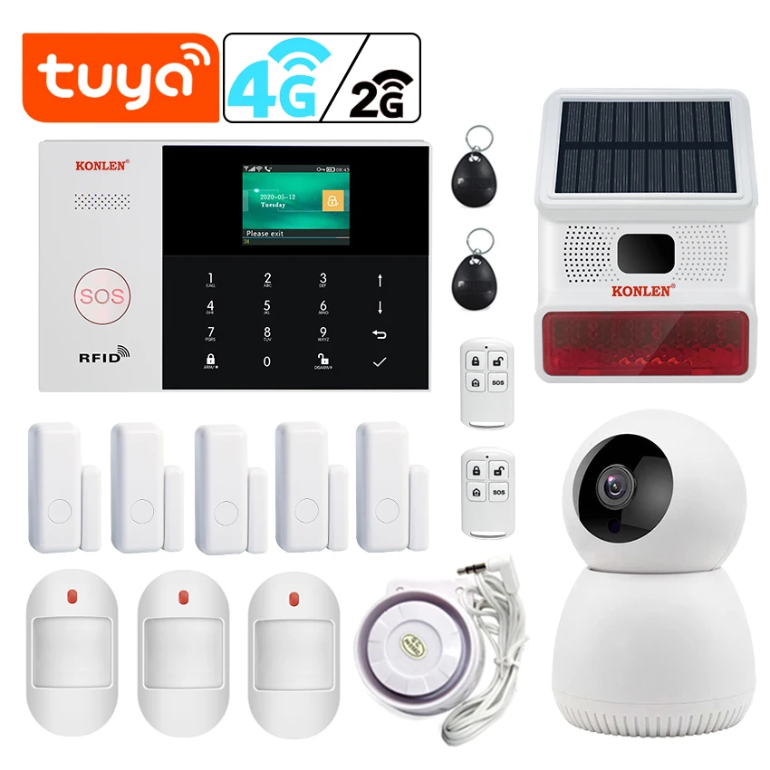 Tuya Smart Life Home Burglar Security Alarm System Alexa WIFI GSM