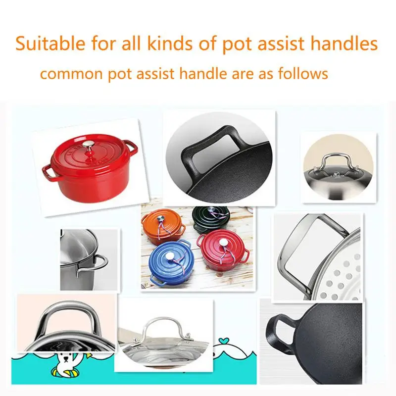 Silicone Hot Handle Holder Cover Set Assist Pan Handle Sleeve Potholders Cast  Iron Skillets Handles Grip Covers - AliExpress