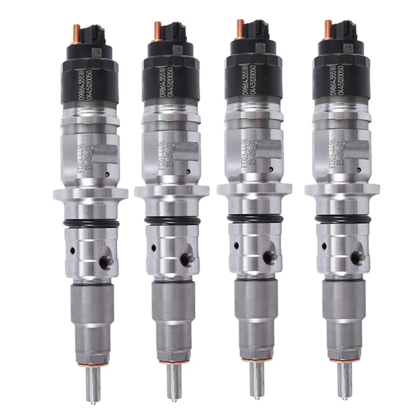 

4PCS 0445120050 Car Accessories New Diesel Fuel Injector For 2007-2012 Cummins Dodge Ram 2500 3500 6.7L