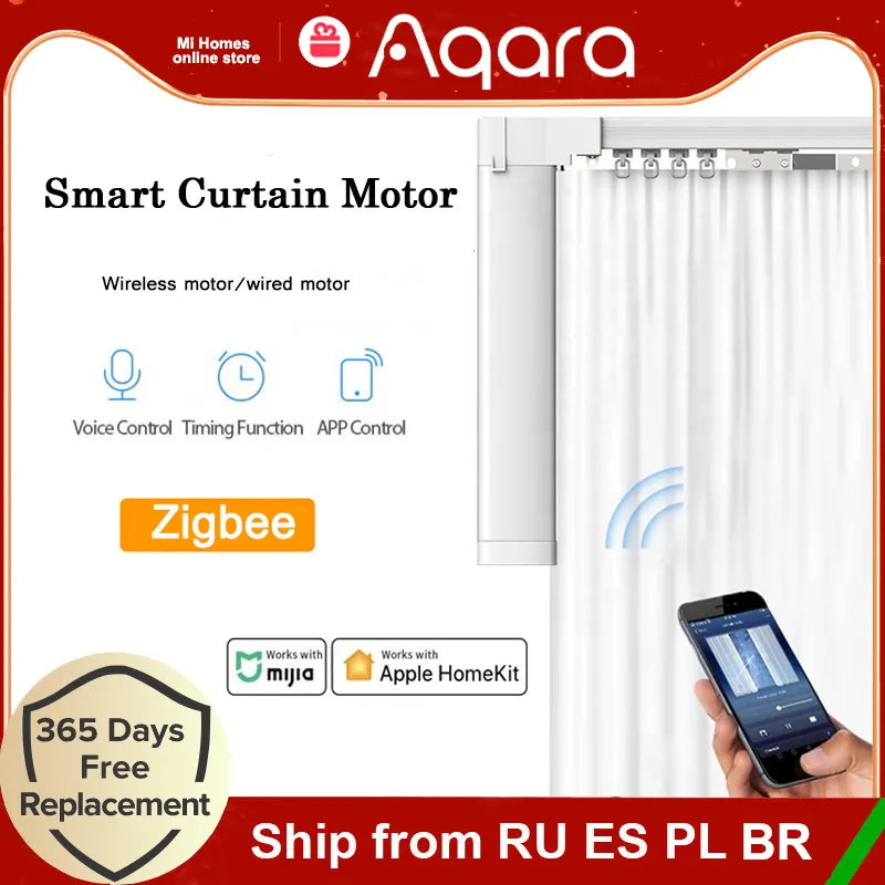 Aqara Curtain Controller | Aqara Automatic Curtains | Aqara Smart Track  Rails - Smart - Aliexpress