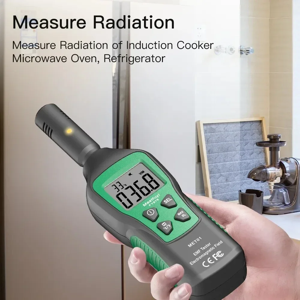MASTFUYI FY876 Handheld EMF Meter and Emission Dosimeter for Electromagnetic Field Radiation Detection