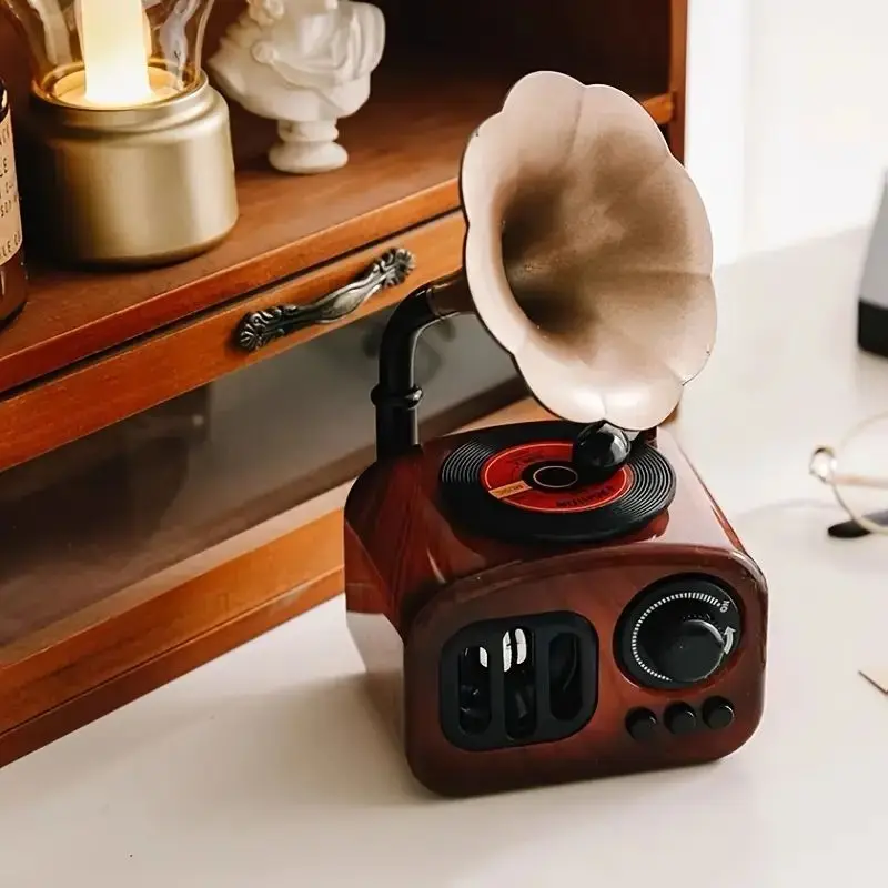 Music Box 1pc Retro Phonograph Decoration Ornament Table Desk Decoration Valentine's Day Gifts carousel music box music box