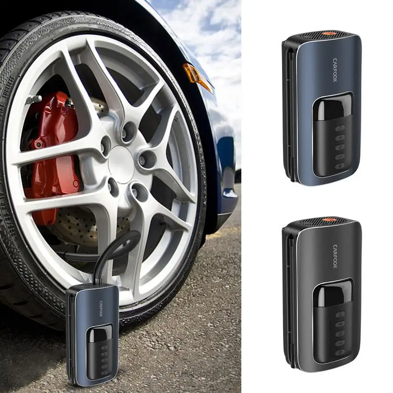 

Multi-Function Car Air Pump Multi-Function Tire Inflator Portable Air Compressor Smart Air Pump With 6000mAh Battery And LED