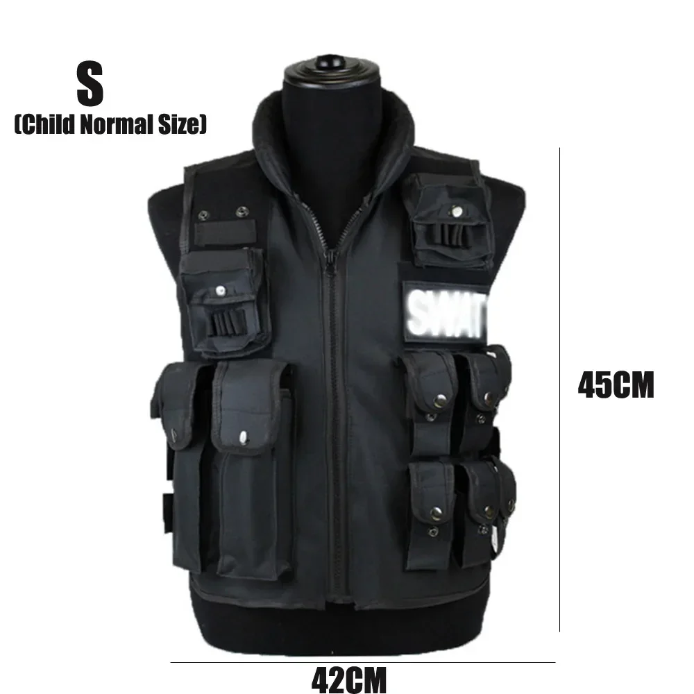 SWAT Multi Pockets Tactical Vest Hunting Outdoor Waistcaot Training CS Game Waist Coat Paintball Modular Security Guard Vests