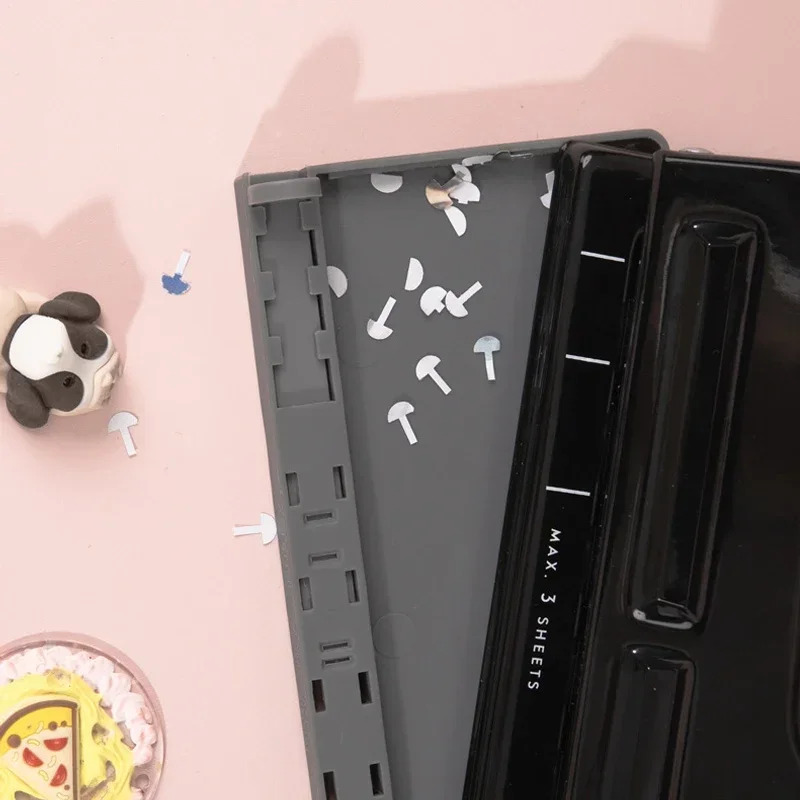 Fromthenon Mushroom Disc Hole Punch 2/4/11 Holes Puncher for A4 B5 A5 Discbound Letter Junior Notebook Planner Stationery - 4