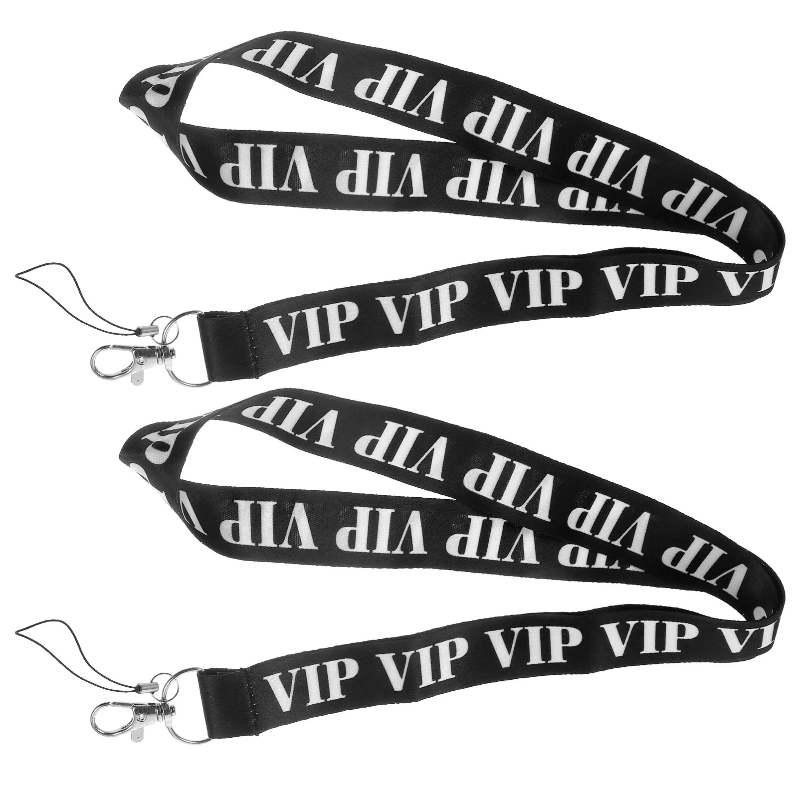 2 Pcs Vip Brand Lanyard Id Card Nurse Long with Clips Cell Phone for Hanging Ropes Portable Lanyards Polyester Neck Badges maternity nursing hoodie long sleeve pregnant women clothing tops breastfeeding sweatshirt nurse clothes for spring autumn