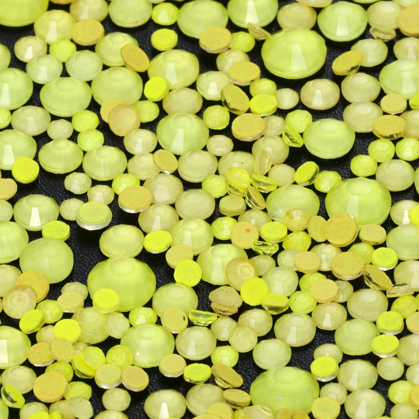 1440Pcs SS6-SS20 Mix Size Glass Flat Back Neon Rhinestone Glitter Round Diamond Non Hotfix Glue on Rhinestones for DIY Nail Art