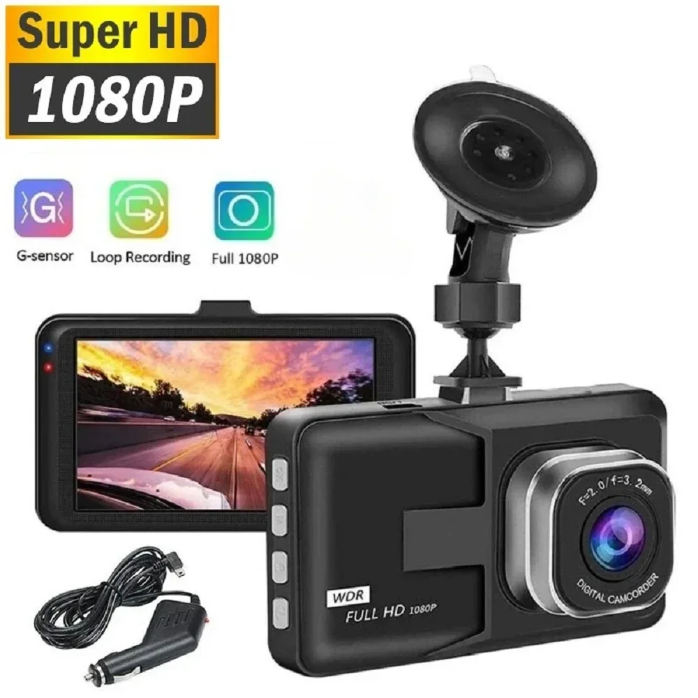 Hd In-Car Recording Camera Drive Recorder 1080P Dash Cam Hd Cars Videoregistratore 170 ° Registratore Grandangolare G-Sensor Cam Cars