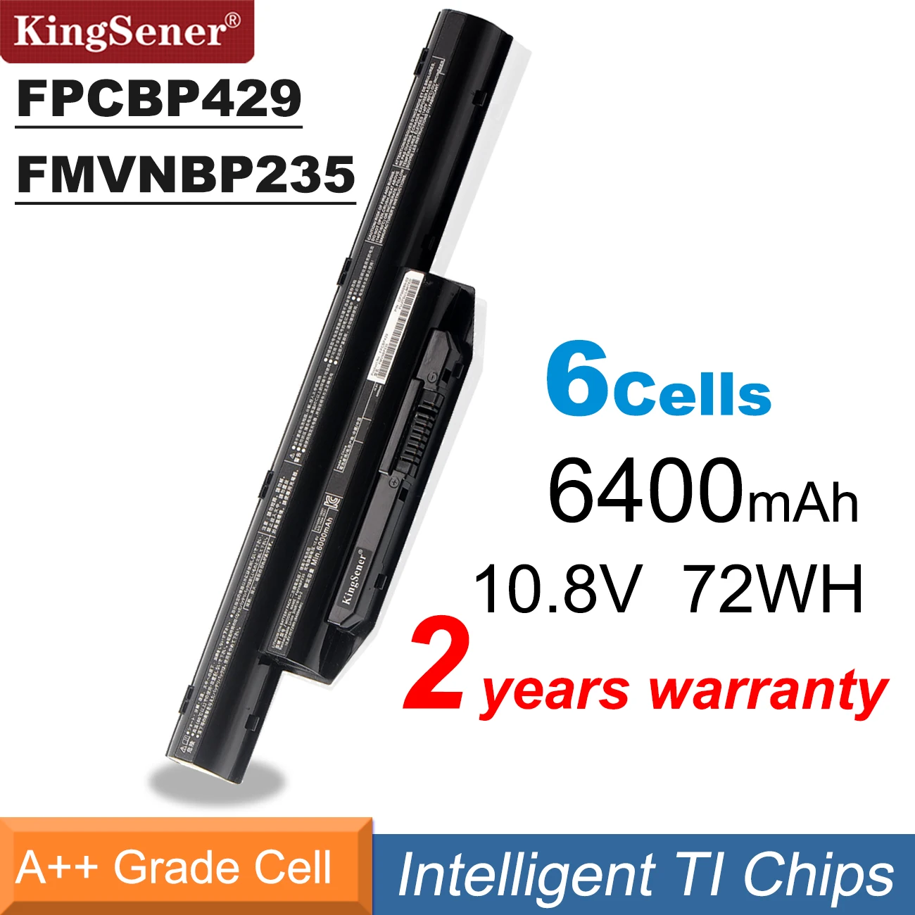 Kingsener-bateria 6400mah Fpcbp429 para A544 Ah564 E733 Sh904 Ffp426 Fpcbp404 Fpcbp416 Fpcbp434 Fpcb405 72wh