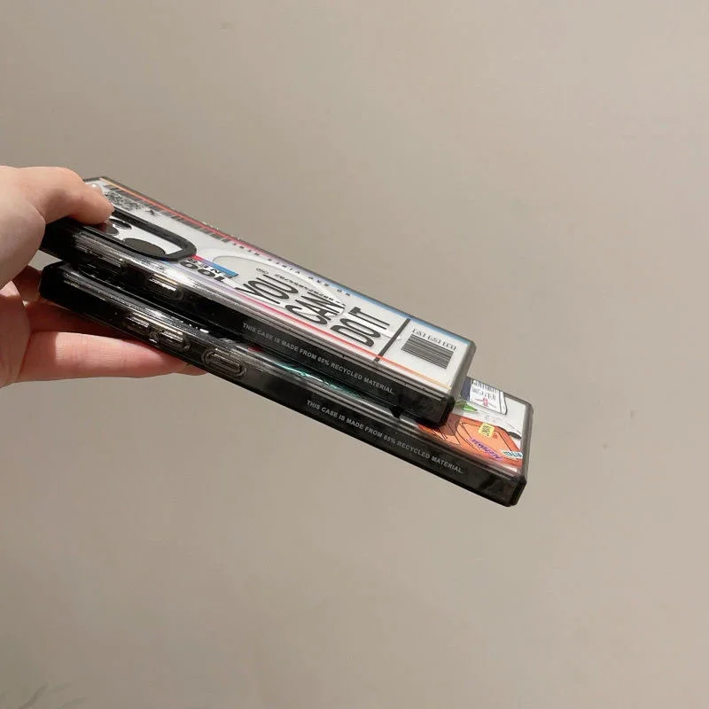 Fashion Label MagSafe Acrylic Black Border Case for Samsung Galaxy S22 S23 S24 Ultra S23+ S24 Plus Protective Shell