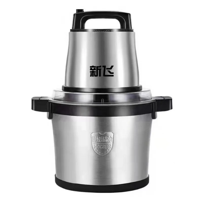 Commercial Electric 6L/10L Large Capacity Meat Grinder Household Meat Blender Stainless Steel Cooking Machine Pure Copper 4