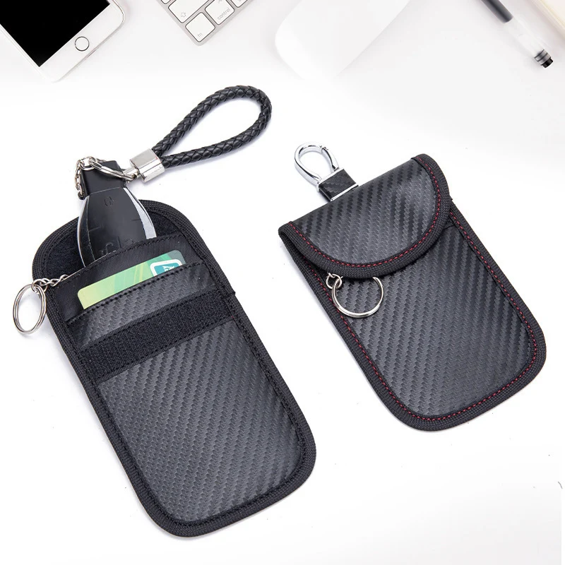 Portable Faraday Bag Car Key Signal Blocker Cage Fob Pouch Keyless Blocking Bag Low Price Rfid Blocking Card Protect Faraday Bag