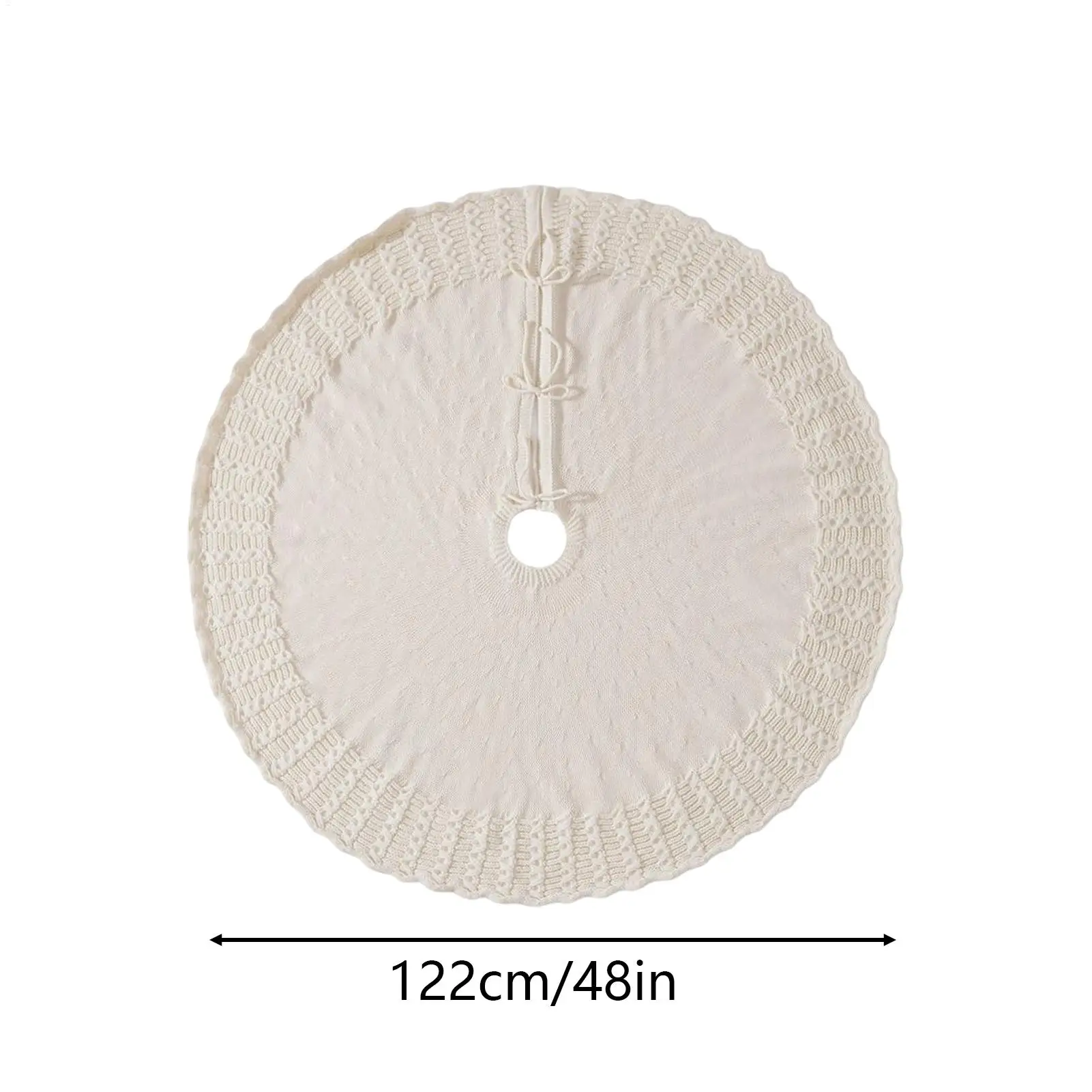 Christmas Tree Skirt Fan-Shaped Trim Aesthetics Rustic Christmas Tree Skirts For Indoor Outdoor Yard Garden Dormitory Hotel