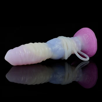 Animal Dildo With Sucker Wolf Knot G-spot Clitoral Stimulator Squirting Ejaculation Penis Cock Dildo For Girls Adult Products 2