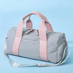 Women's Waterproof Outdoor Sports Gym Bag with Shoe Compartment - Ideal (Grey)