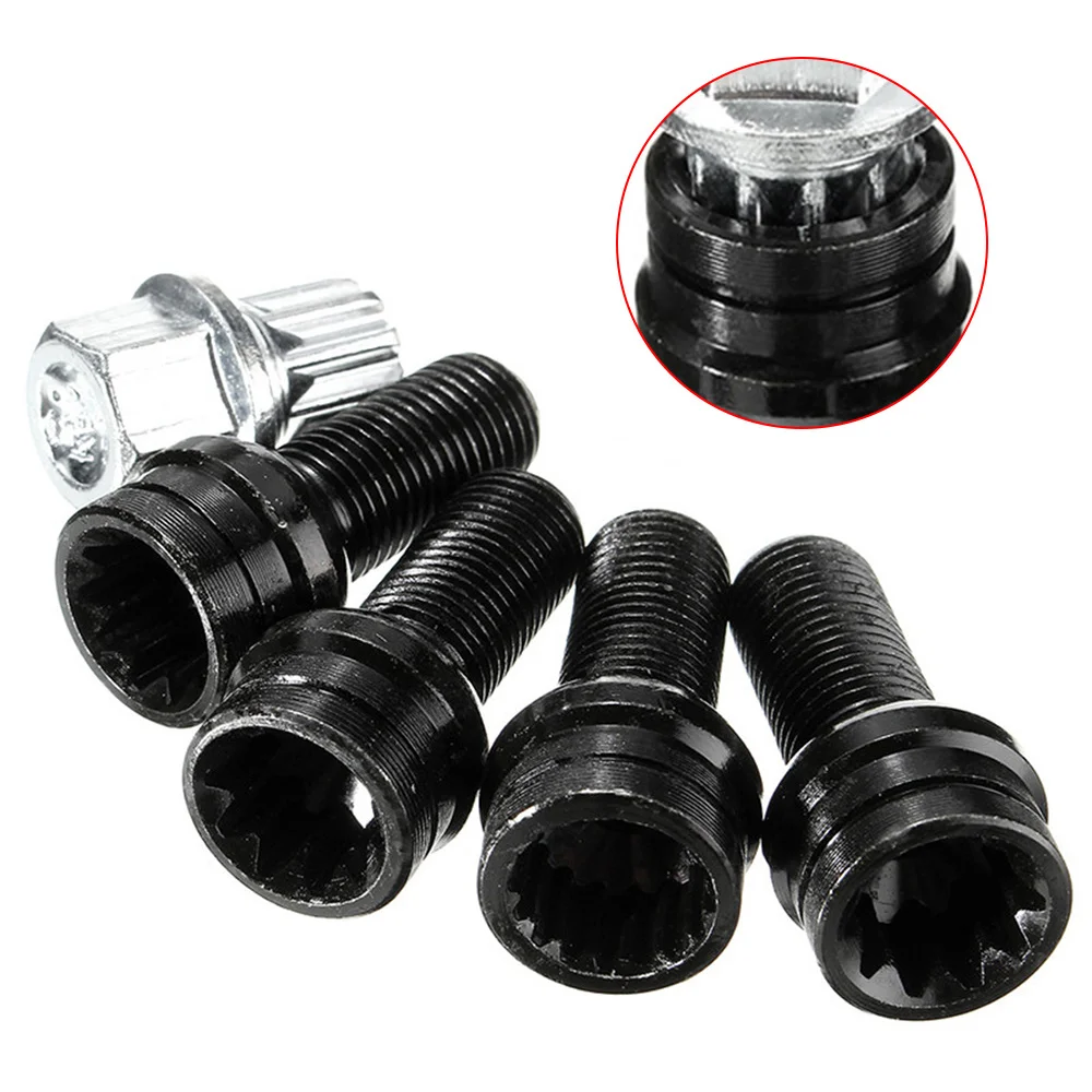 Anti-theft Wheel Screw Bolt and Lock Lug Nut 1set For VW Golf Jetta Beetle Passat Audi Car Fit 14mmX1.5MM Car Accessories