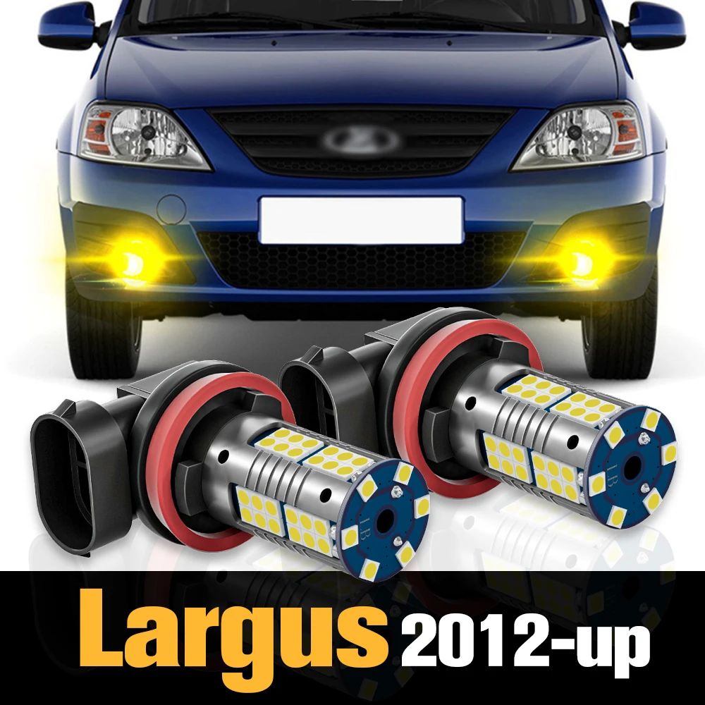 

2pcs Canbus LED Fog Light Lamp Accessories For Lada Largus 2012 2013 2014 2015 2016 2017 2018 2019