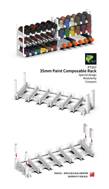 Plastic Model Paint Placement Rack Storage Box Composable Rack