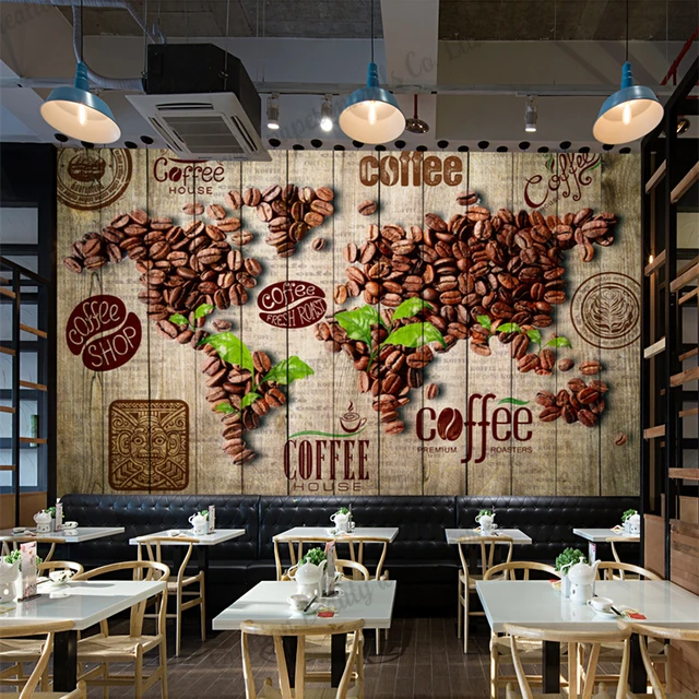 3D Looking Coffee Map Wallpaper Mural  Mural cafe, Map wall mural, Map  wallpaper