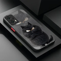 Chic Black & White Cat Design Phone Case for Xiaomi 11 Lite 5G NE (1)