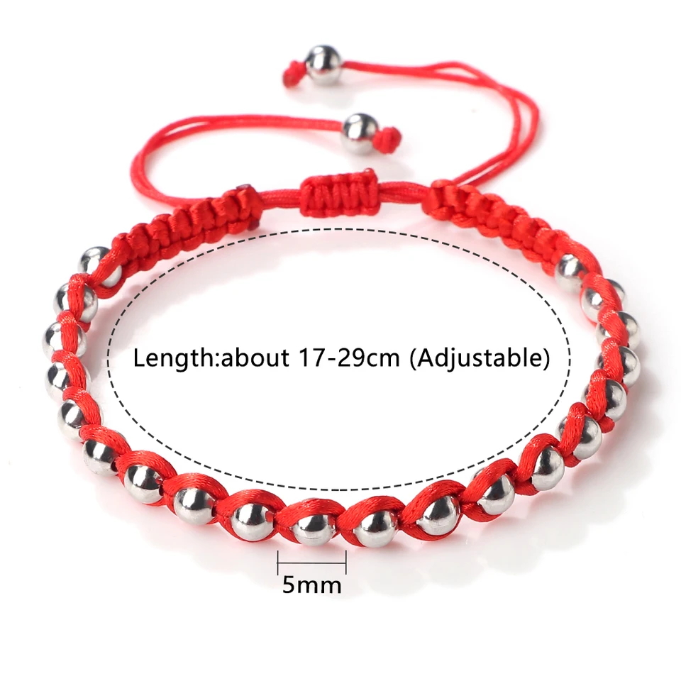 Braccialetto Regolabile A Croce Rossa Con Cordino Macramè – Gioiello Fatto A Mano Unisex In Argento 925