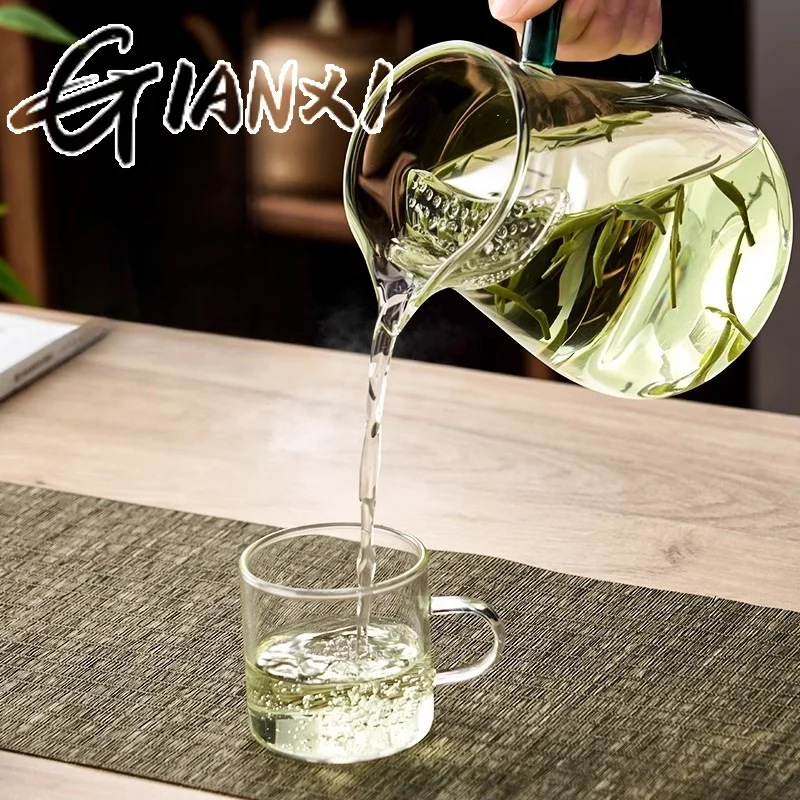GIANXI Glass Teapot High Temperature Resistant Electric Clay Oven Heating Tea Brewing Teapot Chinese Home Guest Tea Set