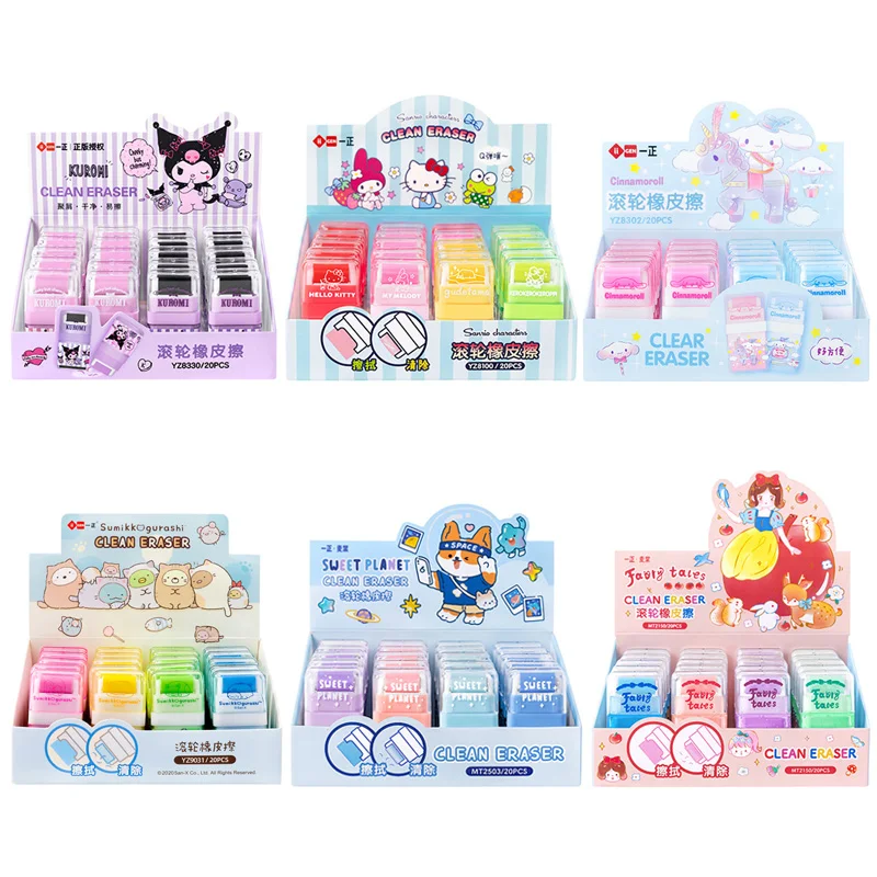 20 stücke Anime Sanrio Kuromi Cinnamoroll Gummi Radiergummi Kawaii