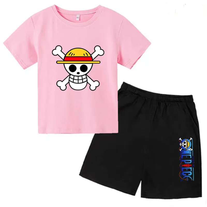 Kids Clothing Set Boys Girls Summer Short Sleeve T-shirt + Shorts