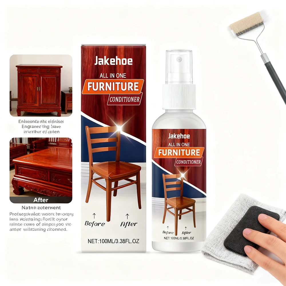 Furniture Polish Restores Shine Covers Scratches & Dents 100ml Long-Lasting Protection Shiner for All Types of Wooden Items