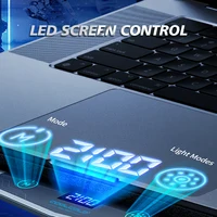 COOLCOLD Air Compression RGB Laptop Cooling Pad - Ultra-Quiet USB Cooler, Fast Heat Dissipation & Adjustable Stand - Image 4